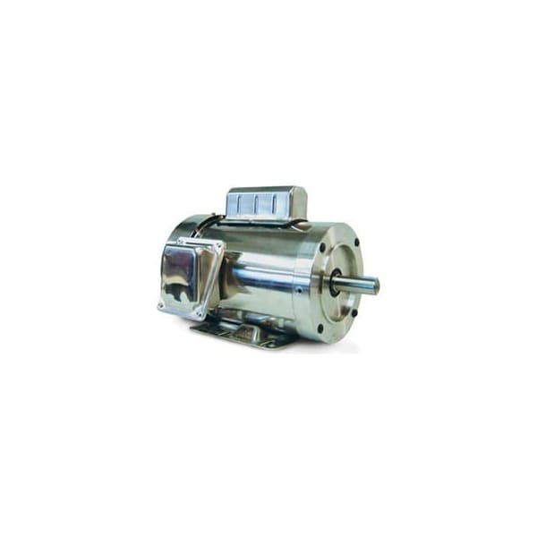 Leeson Motors Motor Washdown Motor-1.5HP, 115-208/230V, 1800RPM, TEFC, RIGID C, 1.15 SF, 75 Eff. 191481 - main